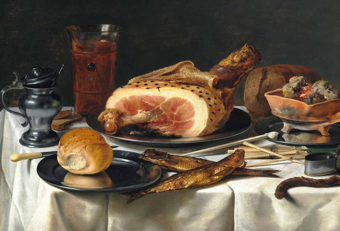 Pieter Claesz - Still Life with Ham