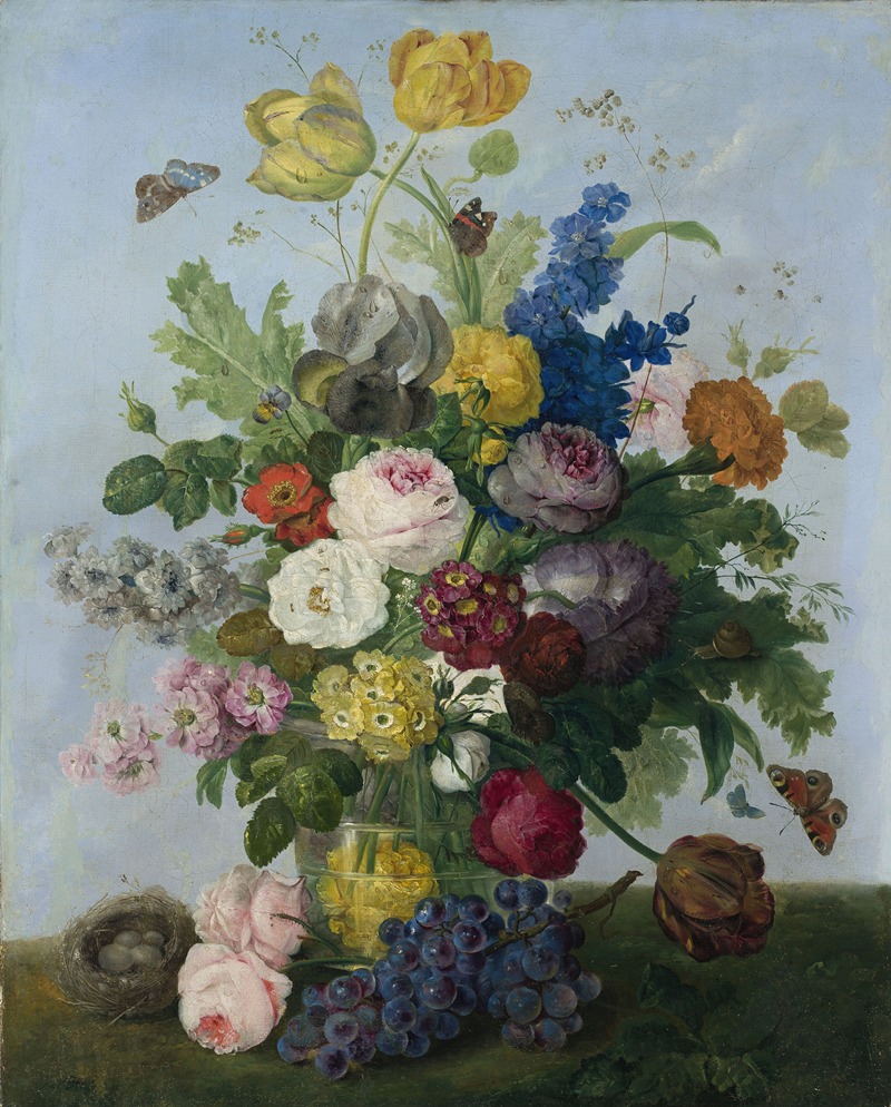 Sebastian Wegmayr - Bouquet of flowers and a nest