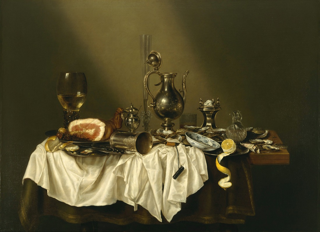 Willem Claesz Heda - Banquet Piece with Ham