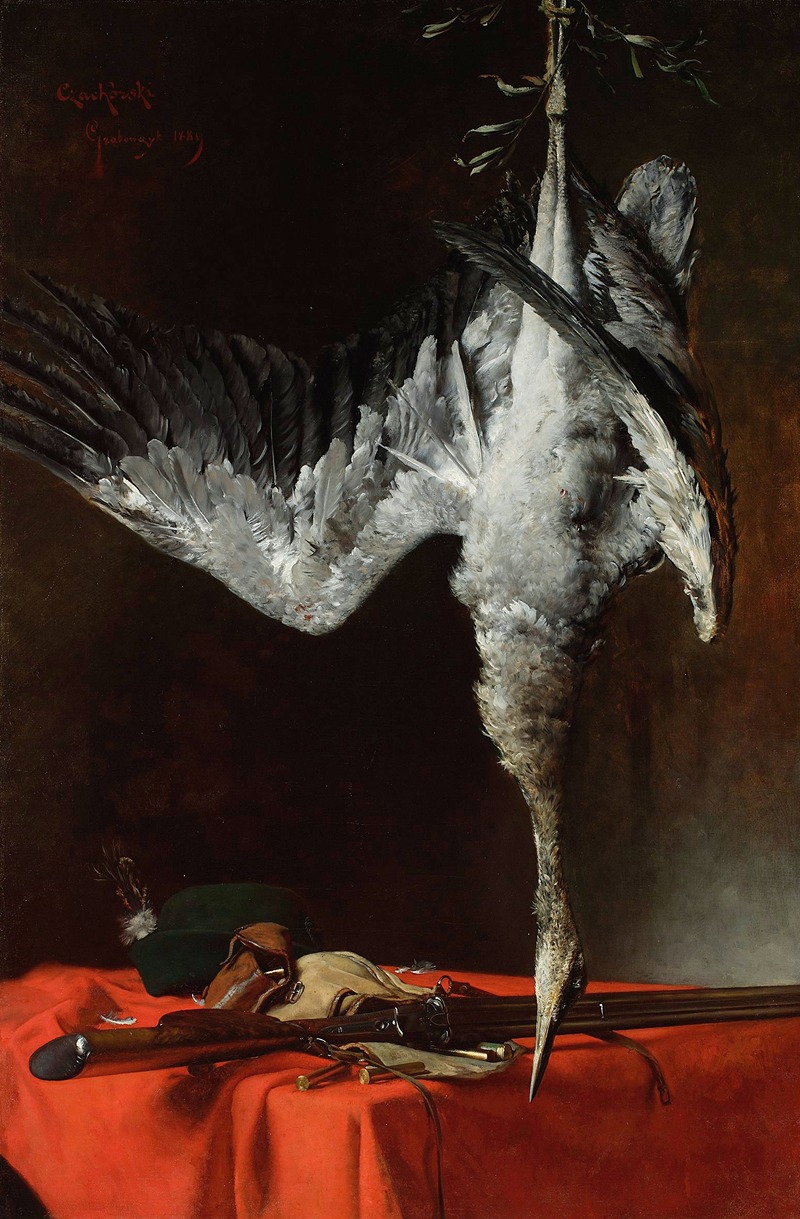 Władysław Czachórski - Still life with a heron