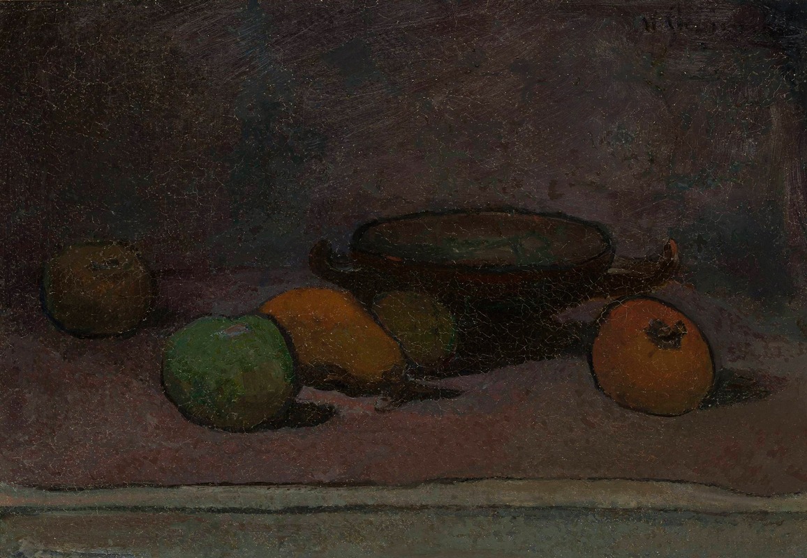 Władysław Ślewiński - Fruits and bowl