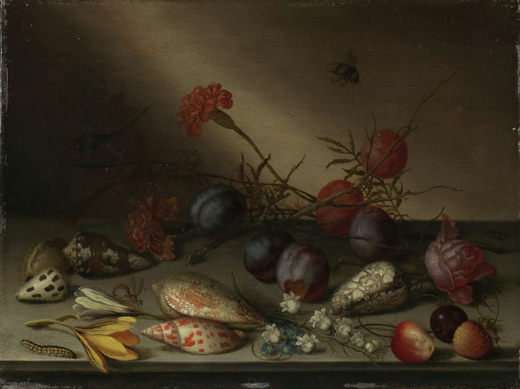 Balthasar van der Ast - Still Life with Shells, Fruit, and Flowers