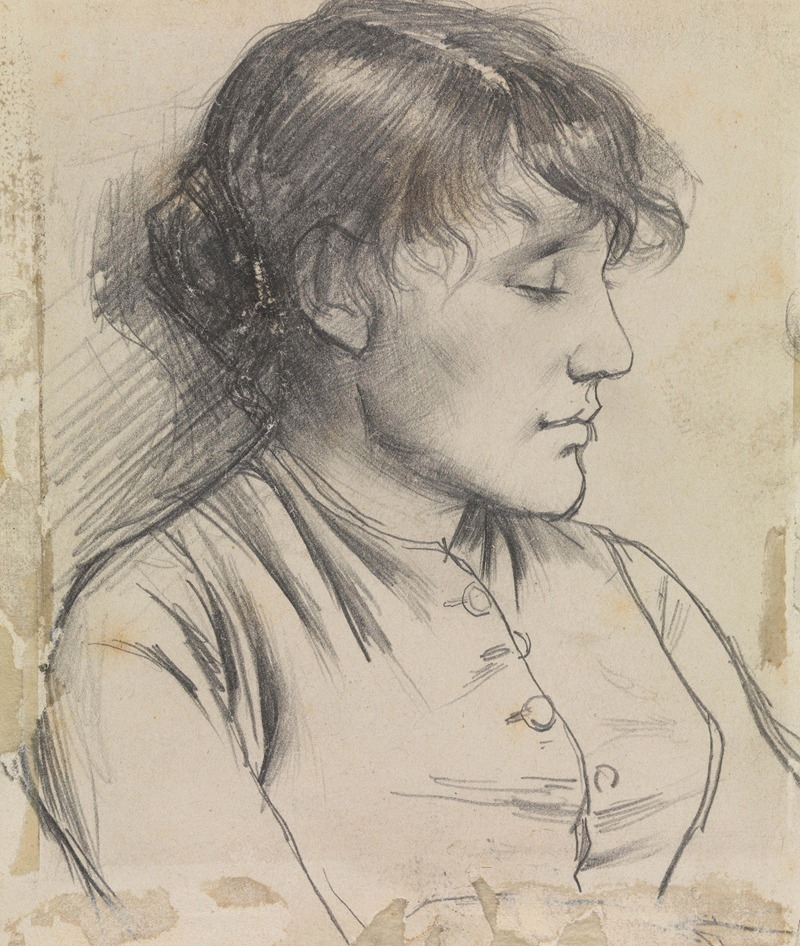 Jan Toorop - Portrait of a Woman with Closed Eyes