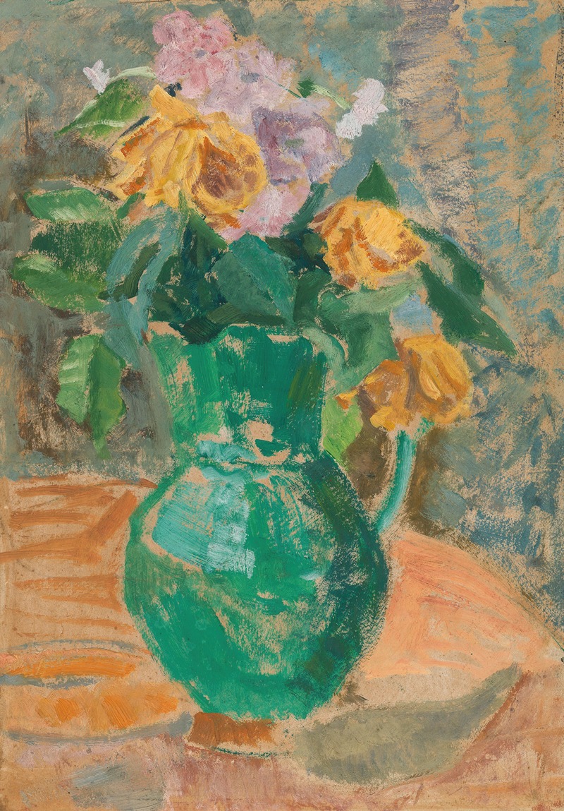 Broncia Koller-Pinell - Pitcher with flowers
