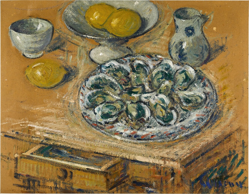 Gustave Loiseau - Huîtres et citrons