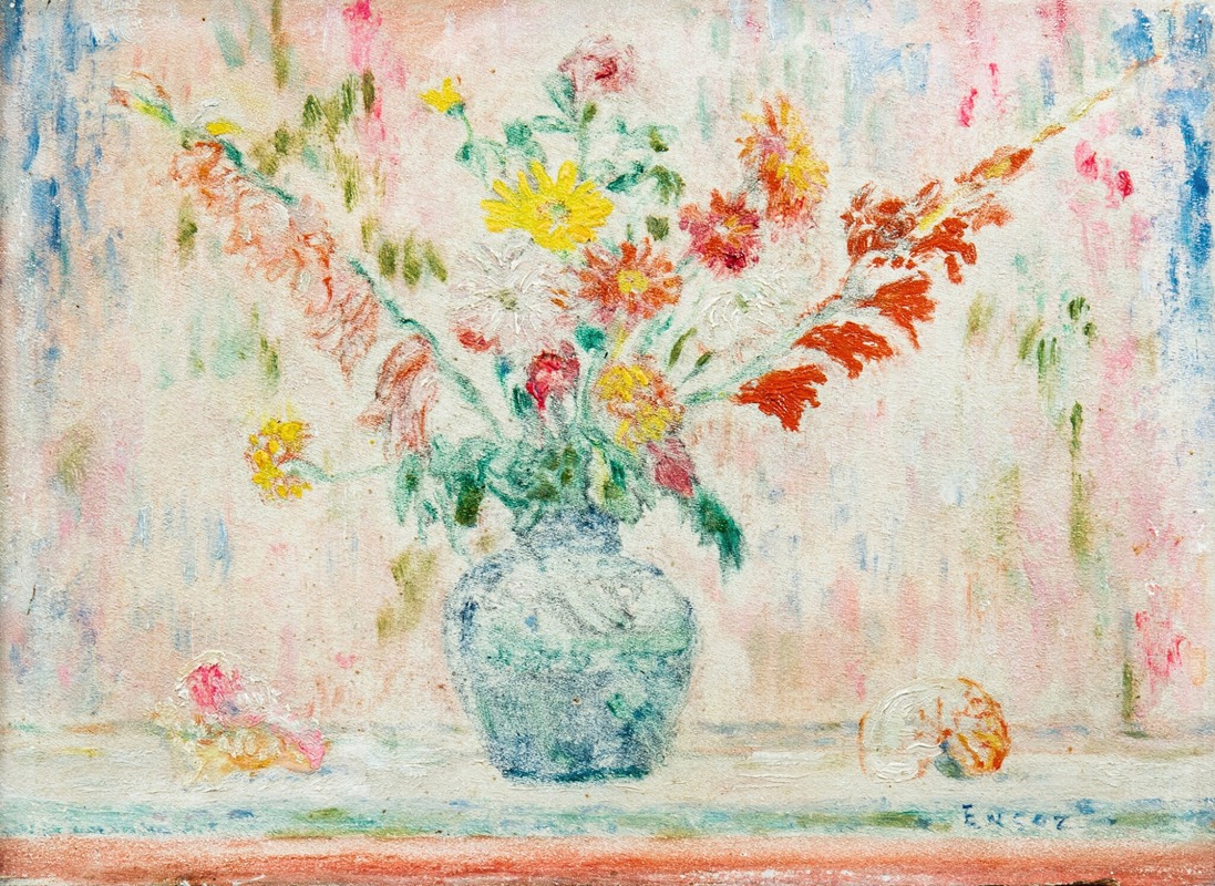 James Ensor - Fleurs et coquilles