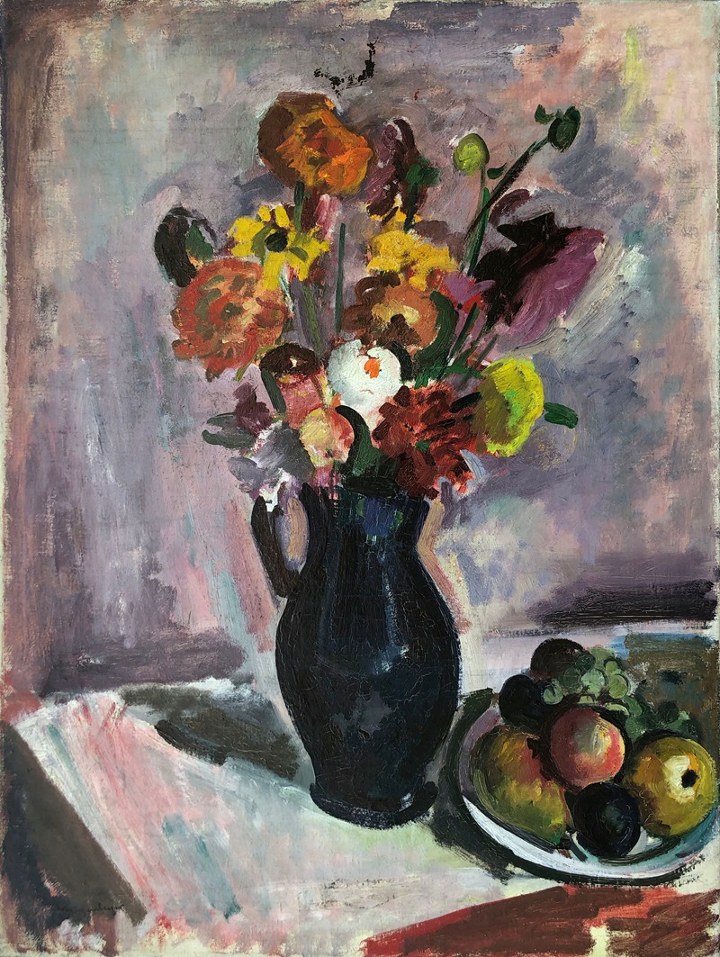 Otto Geigenberger - Blumenstrauß mit Früchten