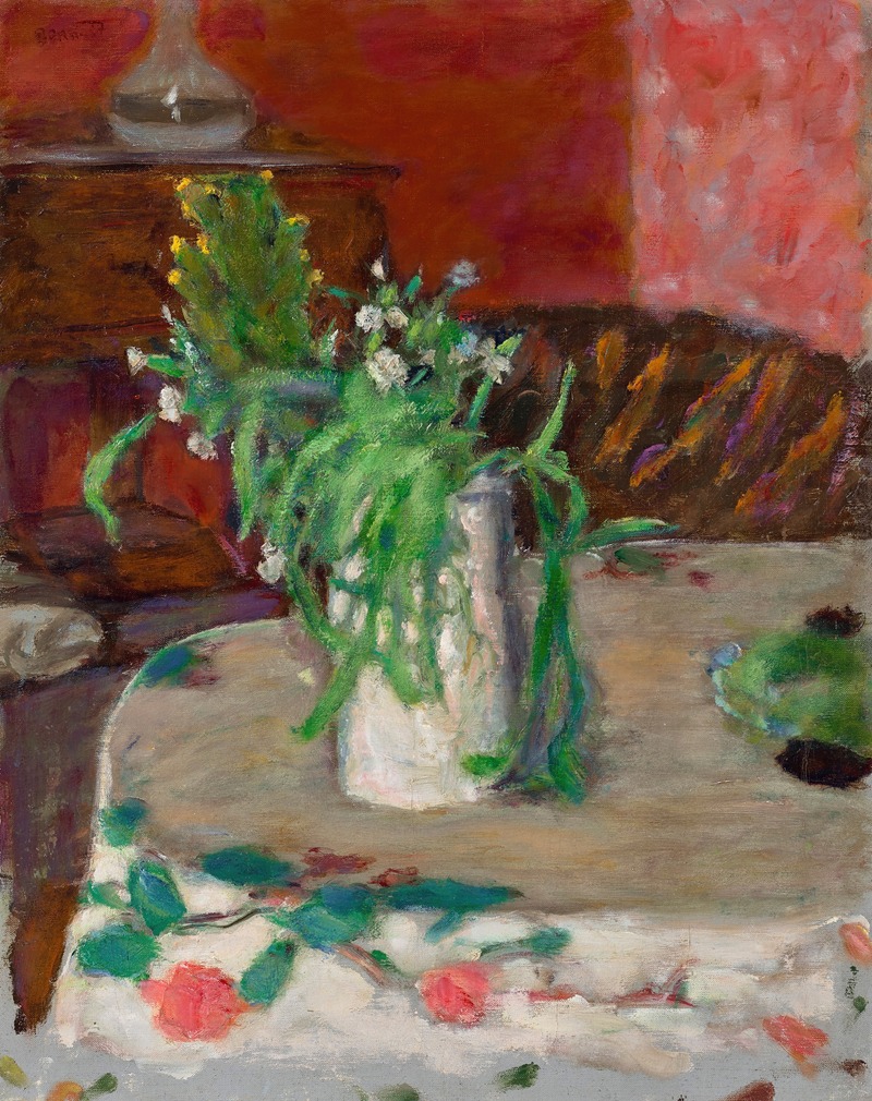Pierre Bonnard - Fleurs et carafe