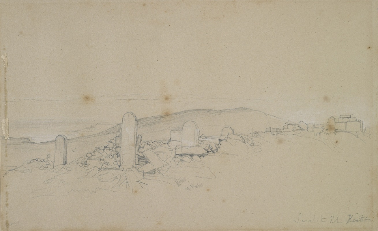 John Frederick Lewis - Syrian sketch (Mount Sinai)