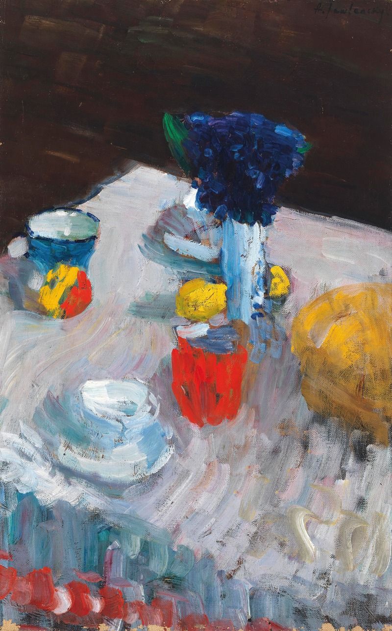 Alexej von Jawlensky - Gedeckter Tisch (laid table)