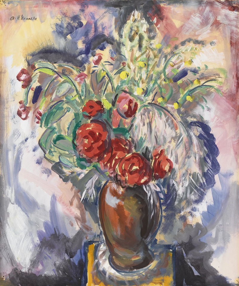 Alfred Henry Maurer - Still Life with Roses in a Vase