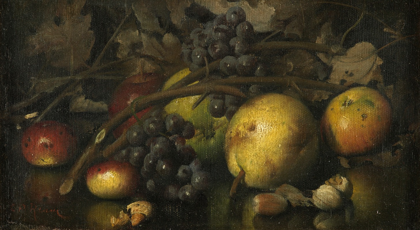 Carducius Ream - Still life with fruit