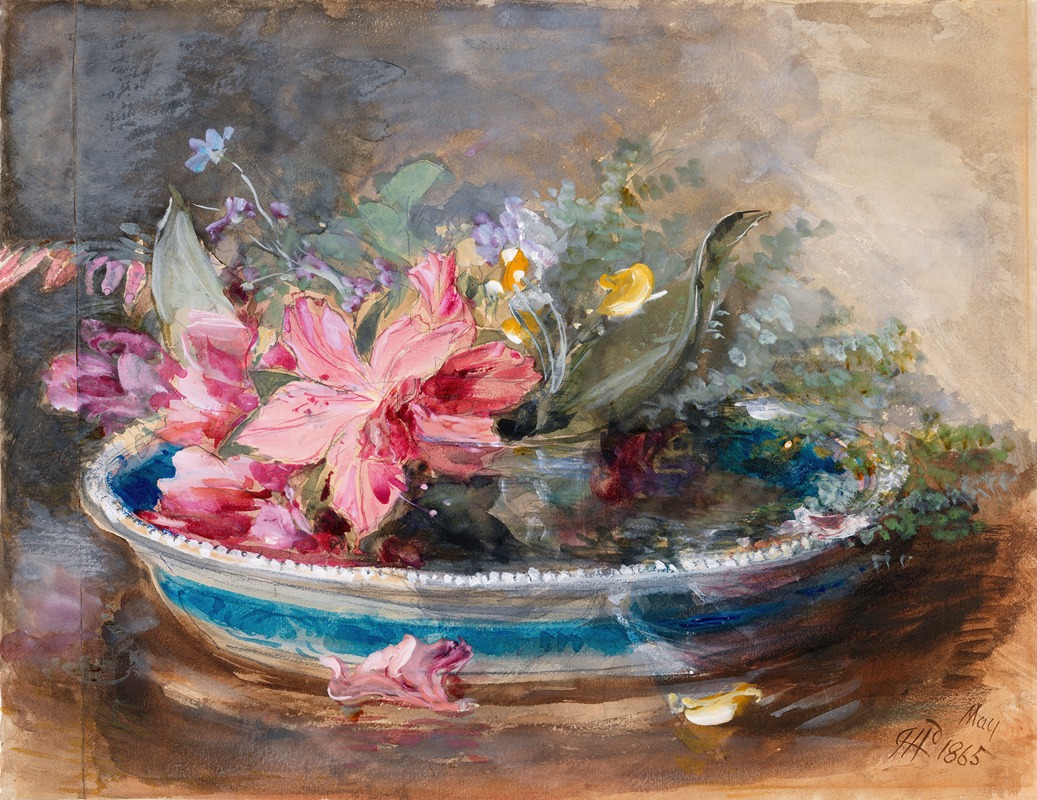 James Holland - Flowers in a Bowl