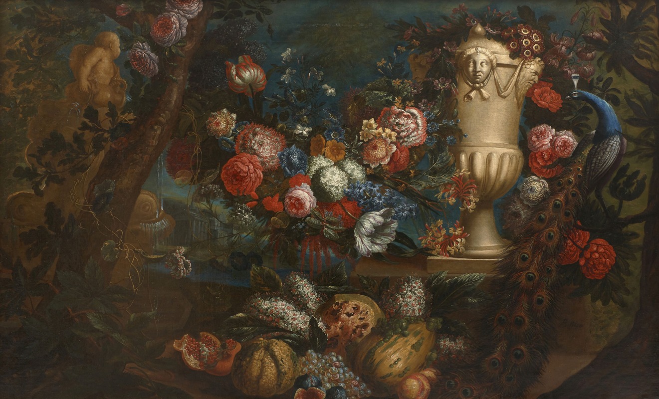 Jan Baptist Bosschaert - Nature morte aux fruits et fleurs