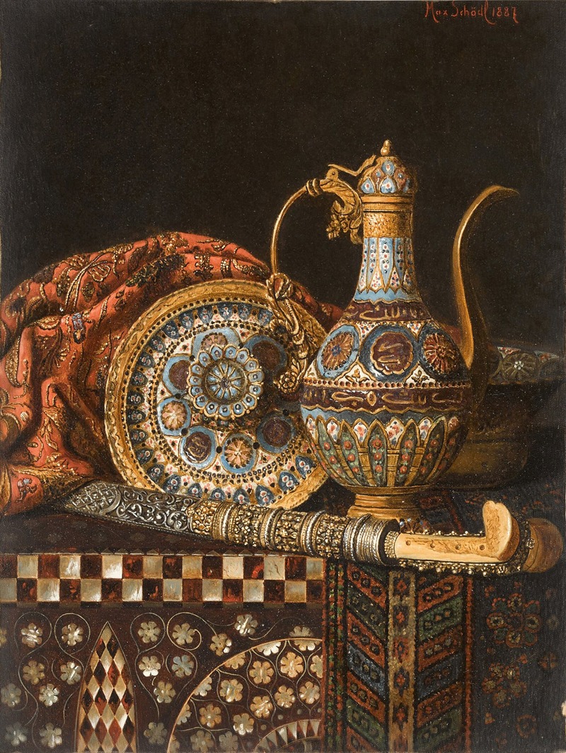 Max Schödl - Still life with Coffee Pot and Yataghan