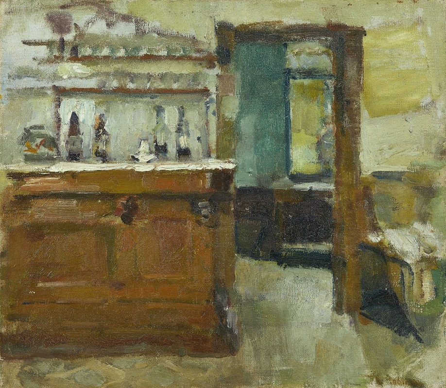 Theodore Robinson - Le bar de l’Hôtel Baudy, Giverny