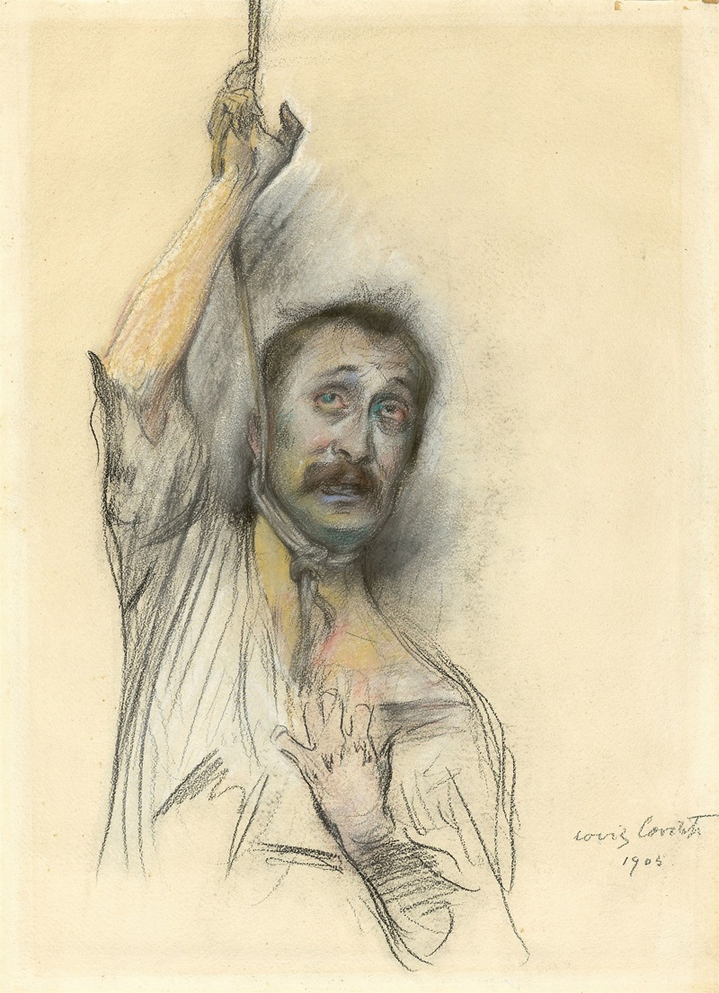 Lovis Corinth - Self-portrait with Rope Around the Neck