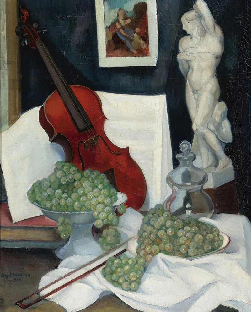 Ángel Zárraga - Still Life with a Violin