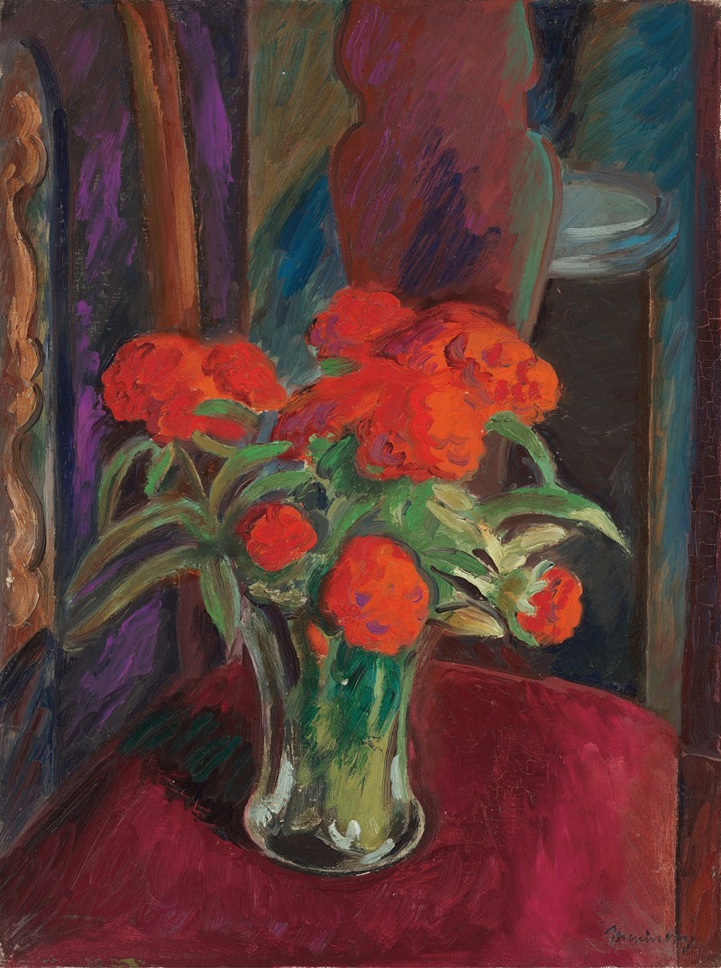 Bernard Meninsky - Flower piece
