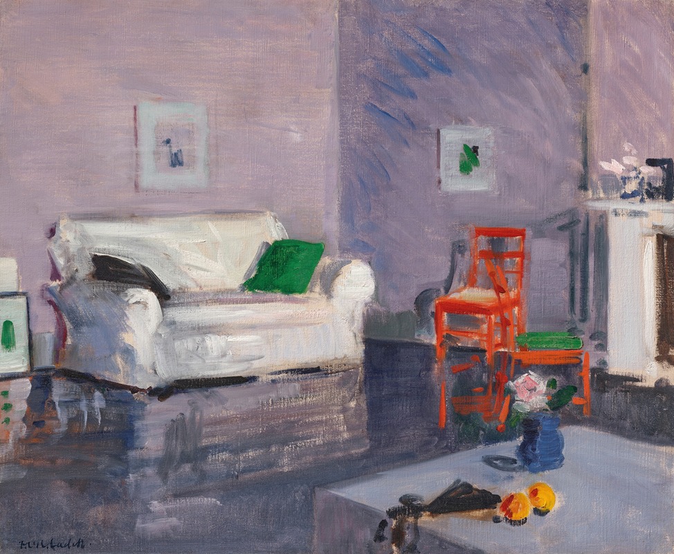 Francis Campbell Boileau Cadell - The White Sofa
