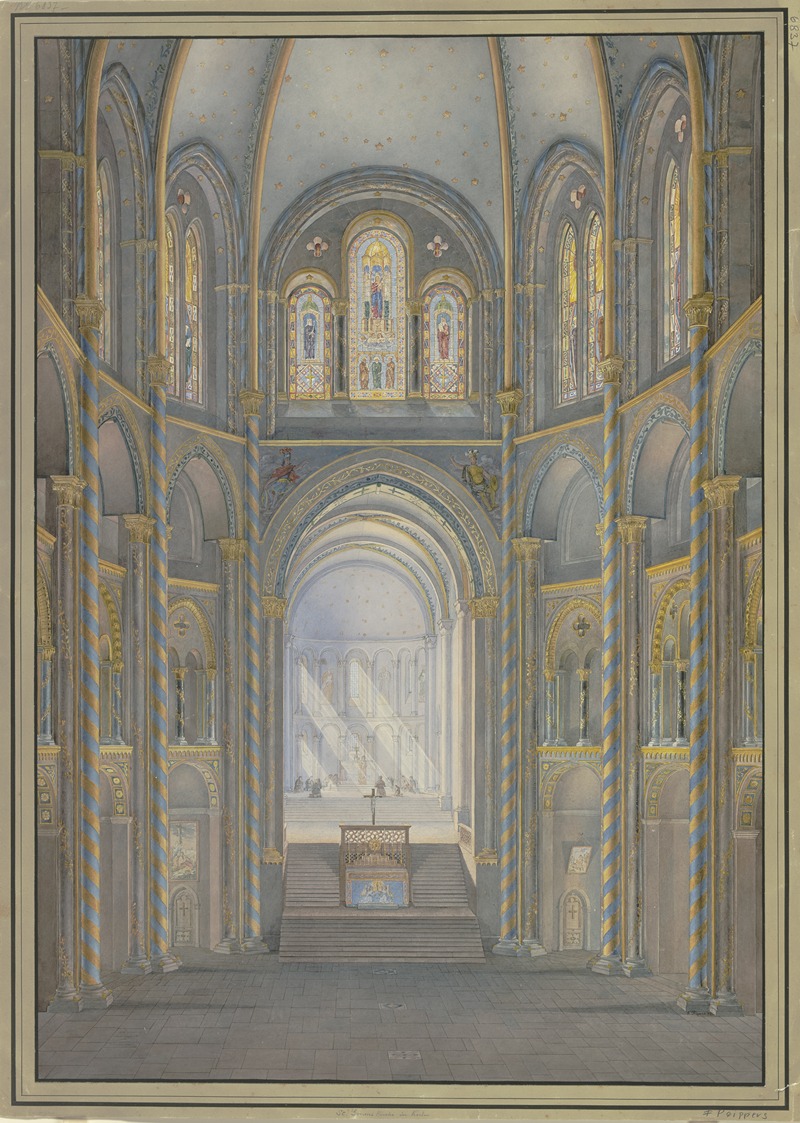 Friedrich Eugen Peipers - Das Innere von St. Gereon in Köln