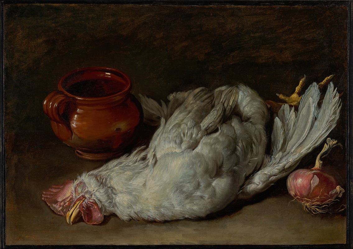 Giacomo Ceruti - Still Life with Hen and Onion