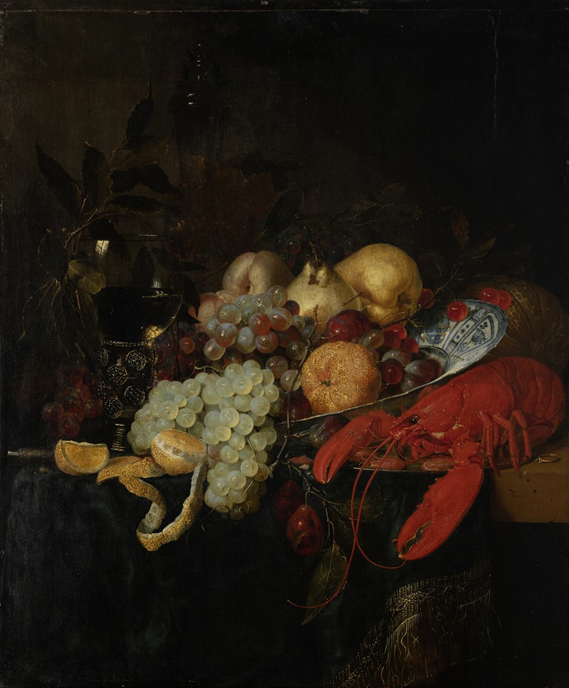 Pieter de Ring - Still Life with Fruit and Lobster
