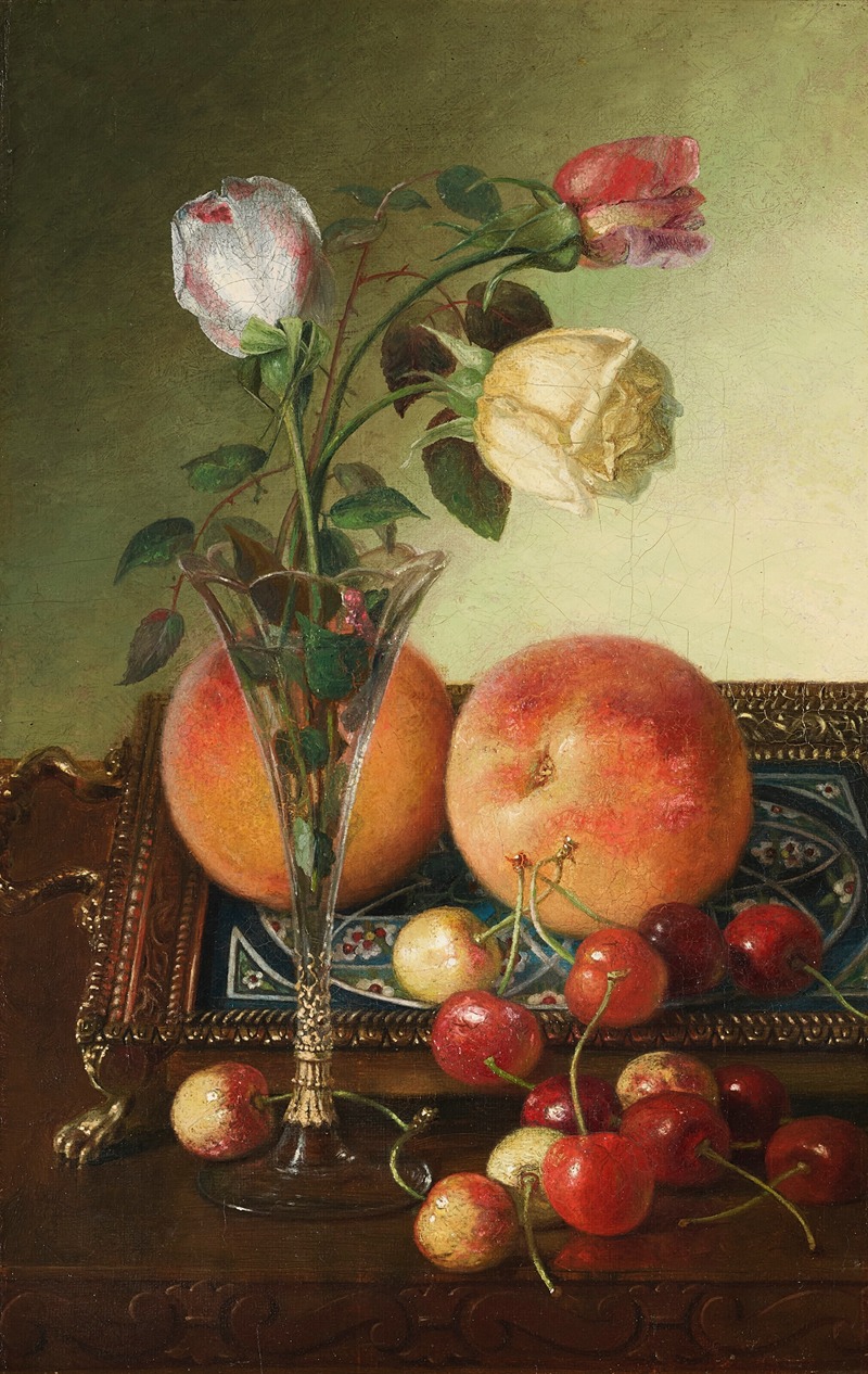 Robert Spear Dunning - Roses, Peaches & Cherries