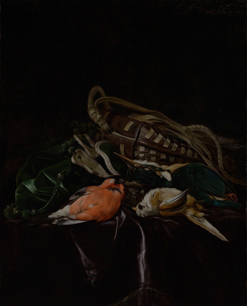 Willem van Aelst - Still Life with Dead Birds and Game Bag