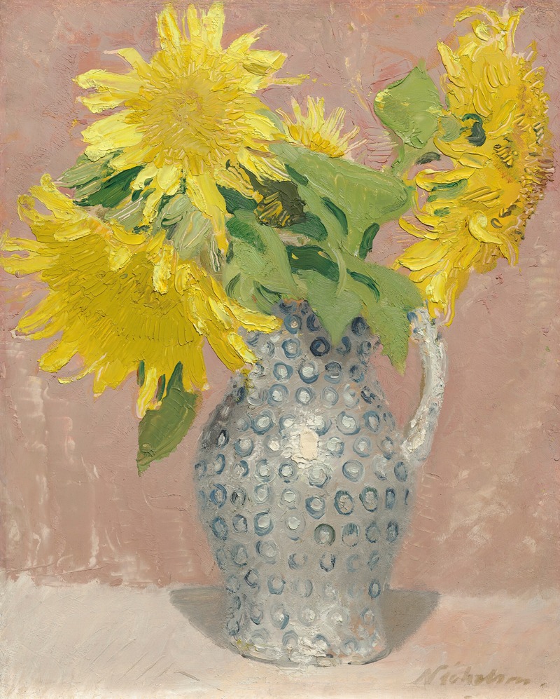 William Nicholson - Sunflowers