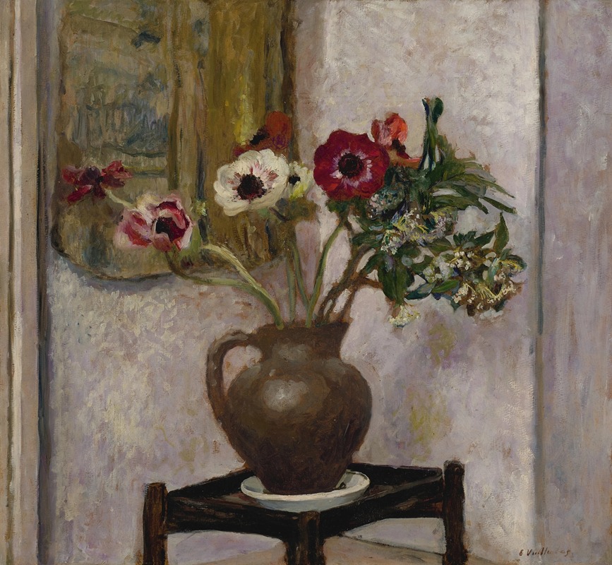 Édouard Vuillard - Vase d’anémones