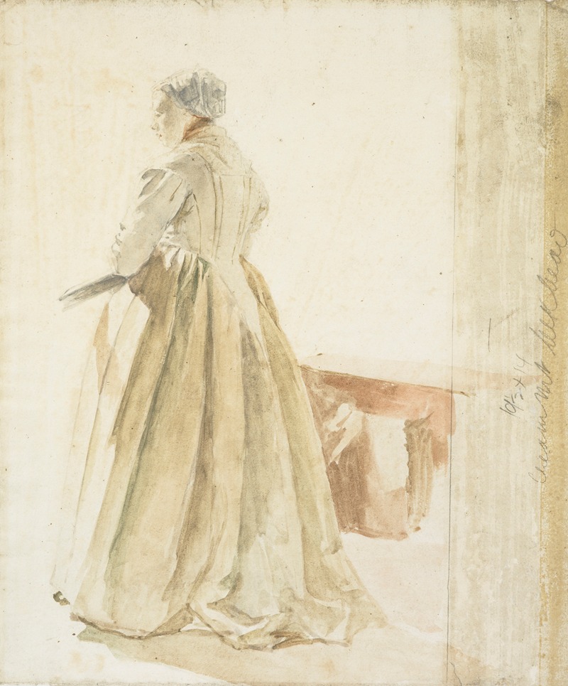 Petrus van der Velden - Dutch woman as seen from behind