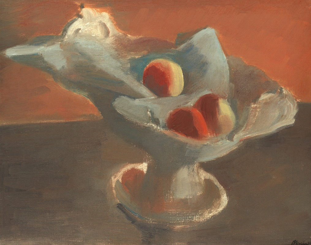 Bernard Meninsky - Apples in White Bowl