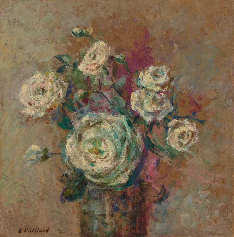 Édouard Vuillard - Les roses blanches