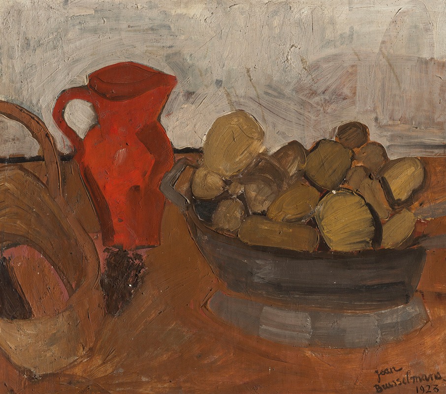 Jean Brusselmans - Nature morte au pichet rouge