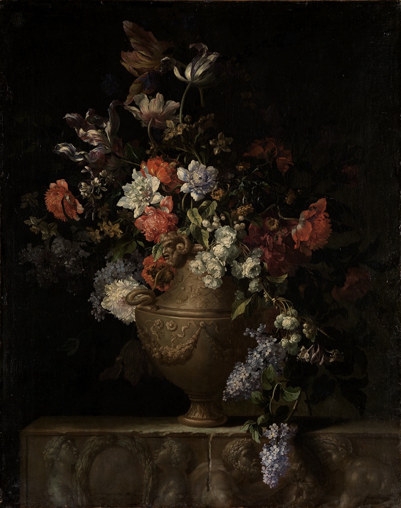 Jean-Baptiste Monnoyer - Blumenstillleben in Vase