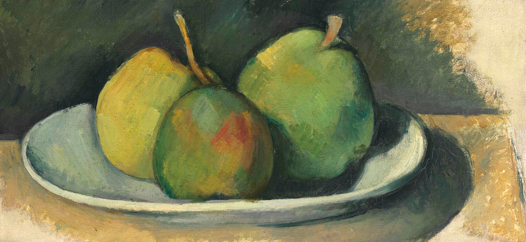 Paul Cézanne - Poires dans une assiette blanche