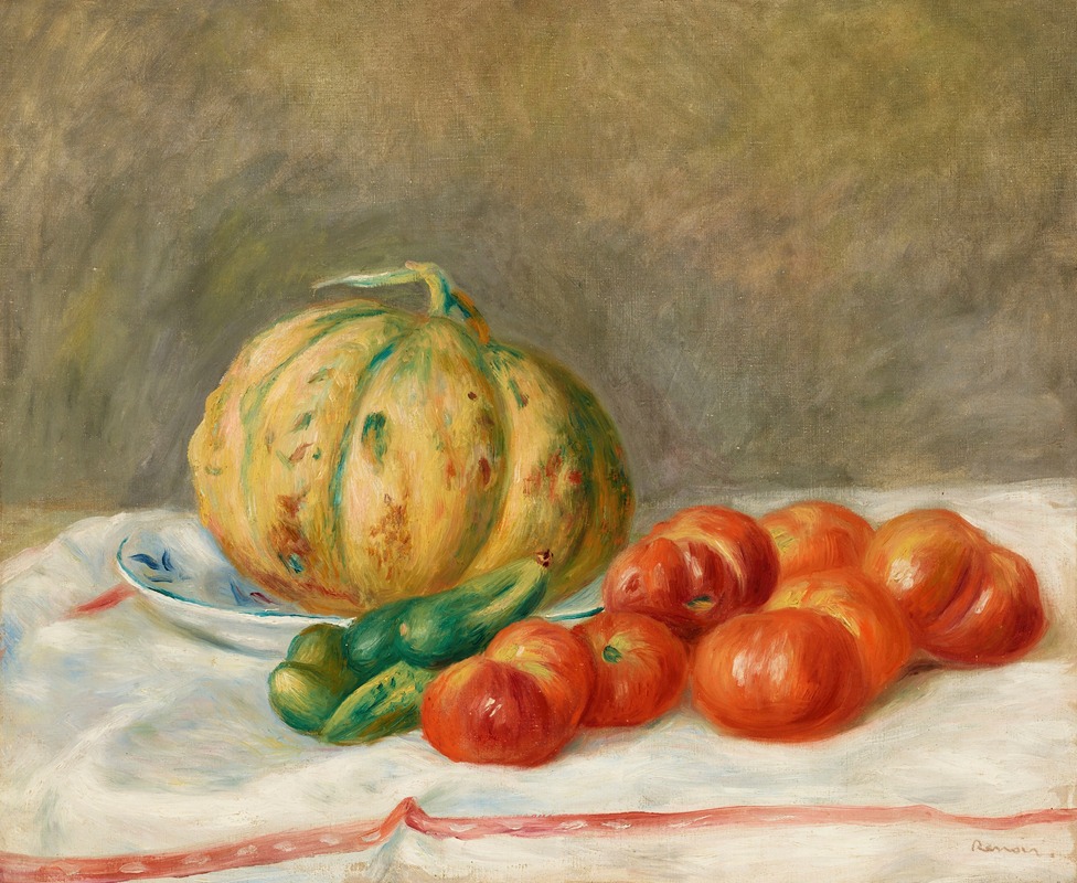 Pierre-Auguste Renoir - Melon et tomates