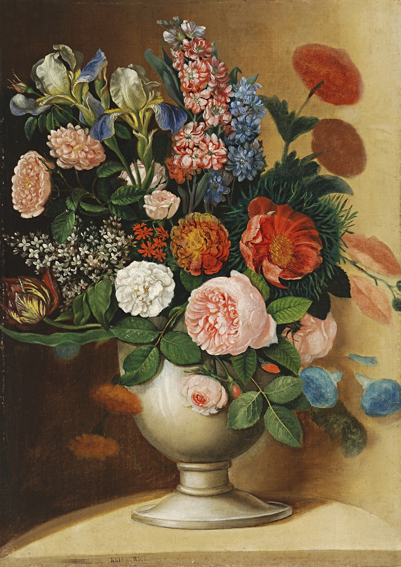 Ignác Klimkovič - Vase with Garden Flowers
