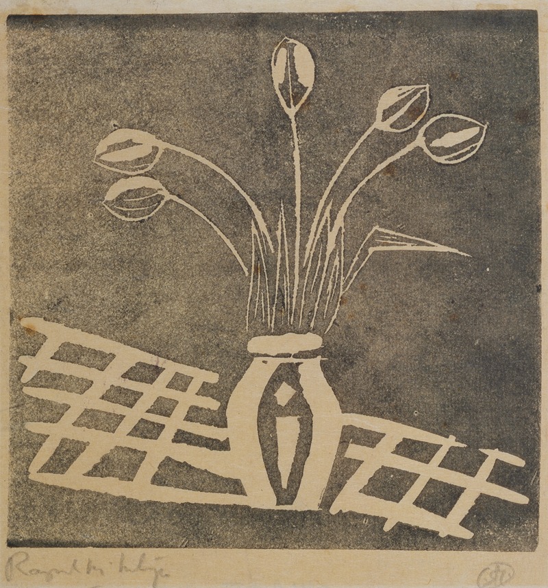 Raymond McIntyre - Tulips in a vase