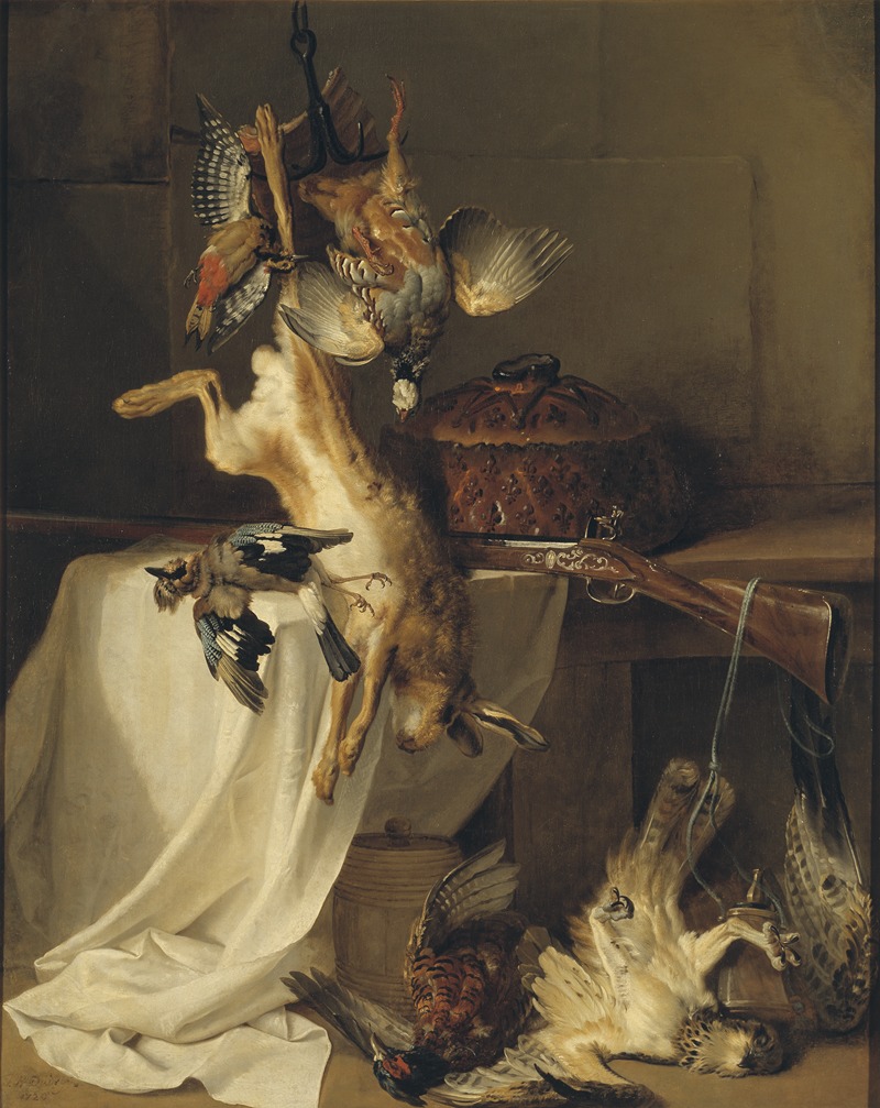 Jean-Baptiste Oudry - Still Life with a Rifle, Hare and Bird
