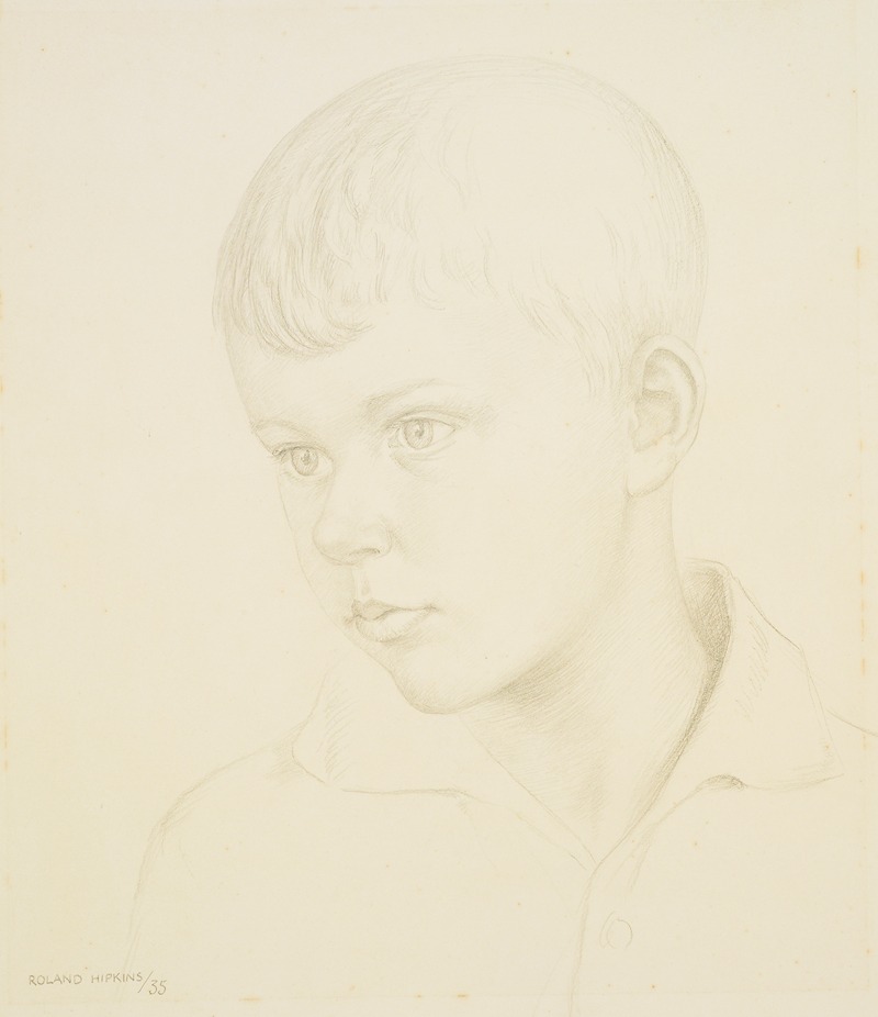 Roland Hipkins - Portrait of the artist’s son, Michael