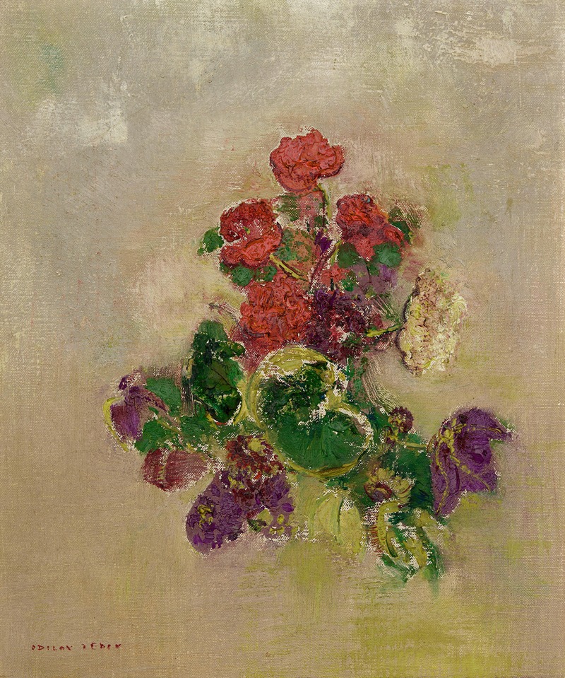 Odilon Redon - Fleurs sans vase