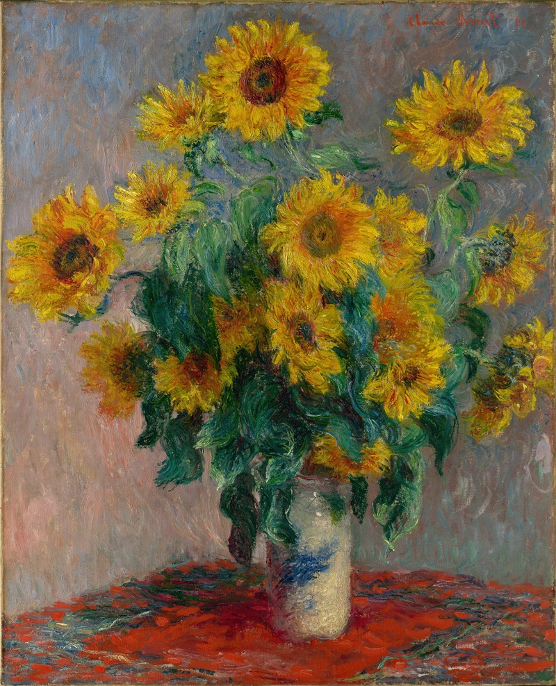 Claude Monet - Bouquet of Sunflowers