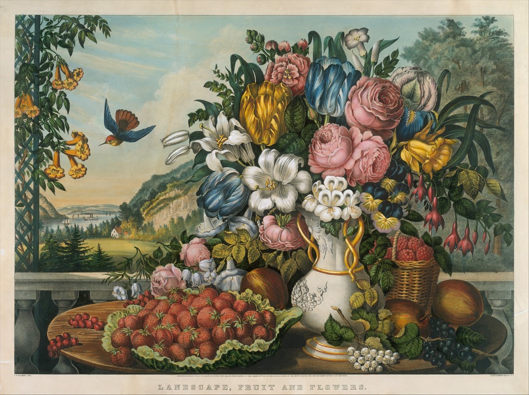 Frances Flora Bond Palmer - Landscape – Fruit and Flowers