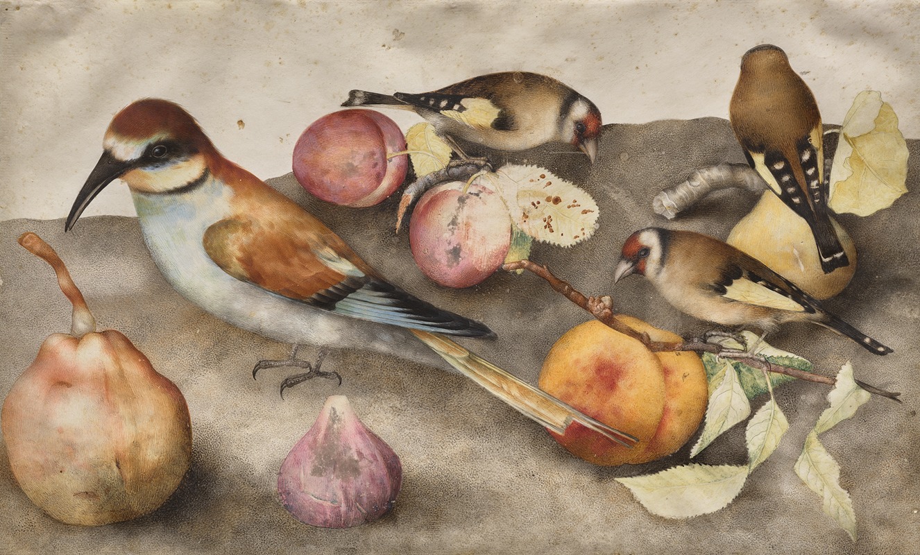 Giovanna Garzoni - Still Life with Birds and Fruit