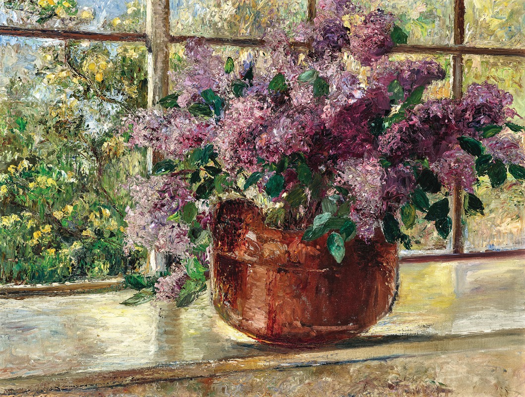 Leontine von Littrow - Lilacs by the Studio Window