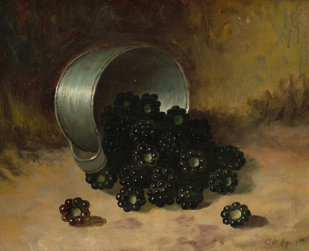 Carducius Plantagenet Ream - Blackberries Spilling from Tin Cup