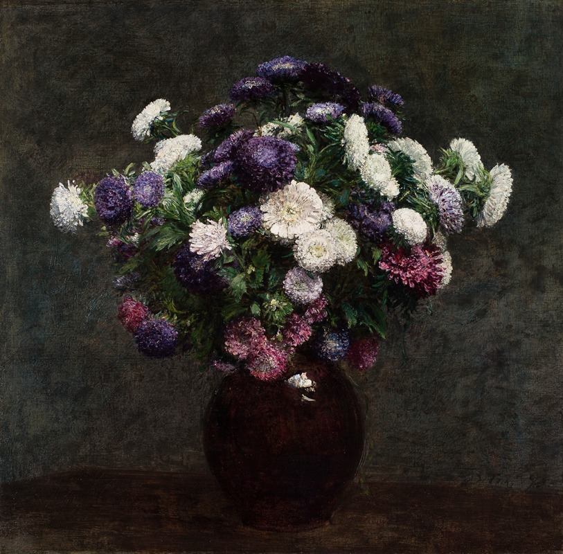 Henri Fantin-Latour - Asters in a Vase