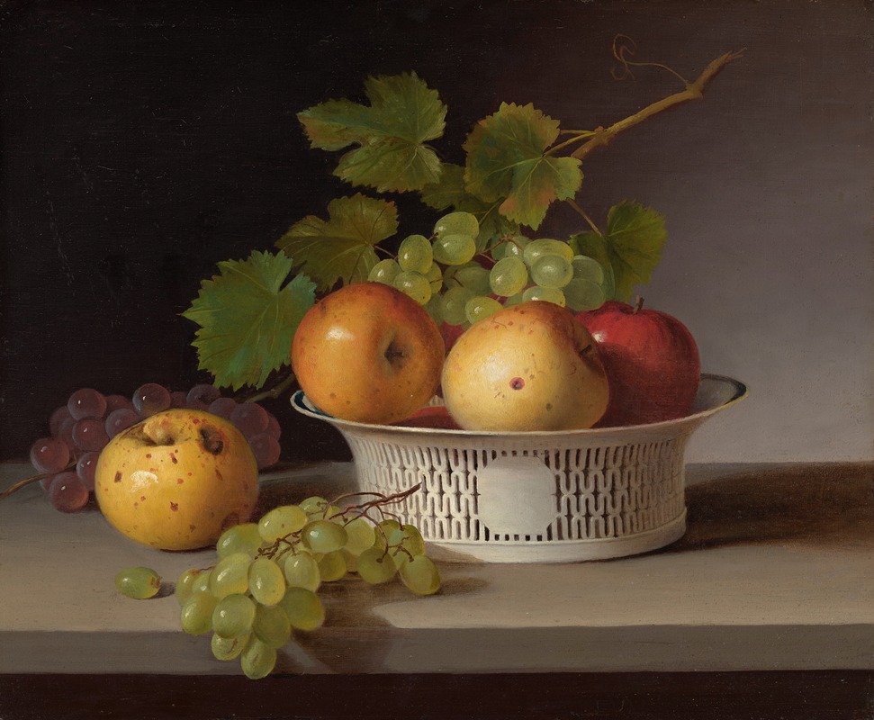 James Peale - Fruit Still Life with Chinese Export Basket